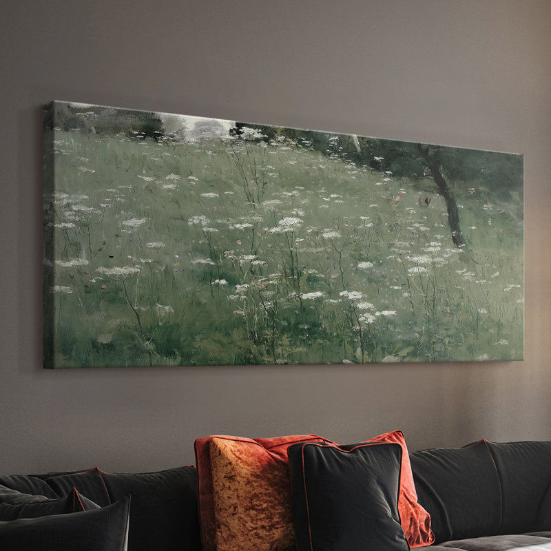 Série paysage - DCCXV - Toile tendue avec châssis - Prêt à accrocher, H 16 po x l 40 po