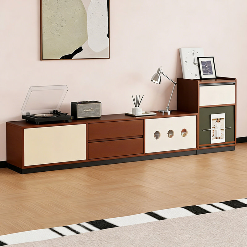 Retro Nut-Brown  Manufactured Wood TV Stands, 70.87