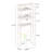 Calirose 23.6" W x 68 "H x 9.4" D Over The Toilet Storage with 4-tier shelf & 4 hooks-1698560457
