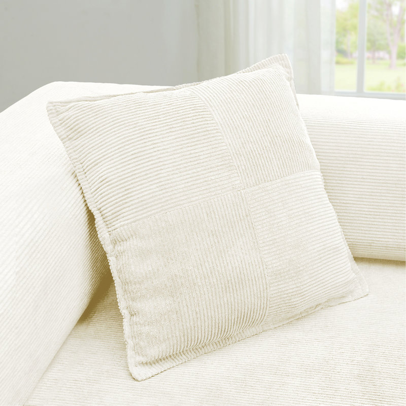 Canapé modulaire modulaire avec assise profonde, Beige