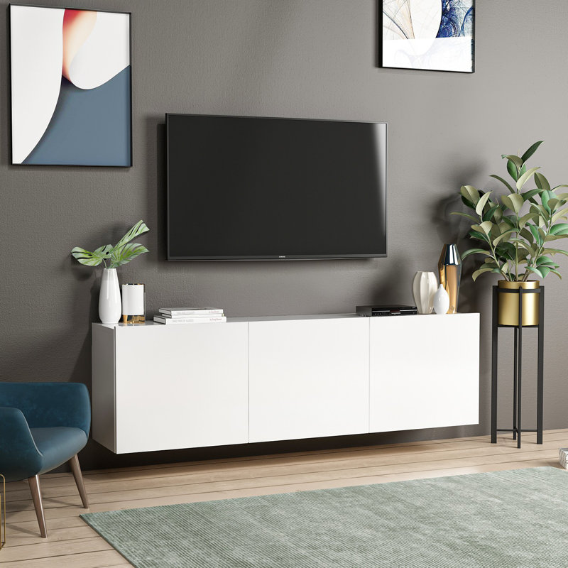 Dakarri Unfinished TV Stand for TVs up to 65", White