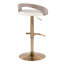 Tabouret de bar réglable avec pivot en métal doré-409046762-409046763-409046765