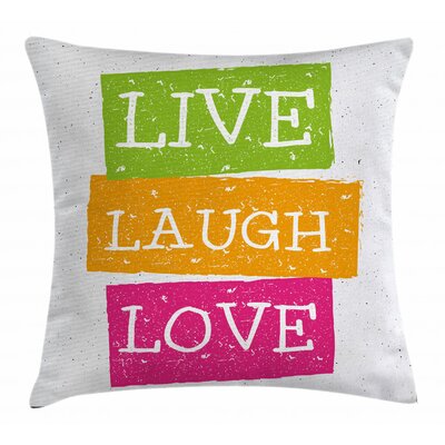 Live Laugh Love Indoor / Outdoor 26"" Throw Pillow Cover -  Ambesonne, min_35843_26x26