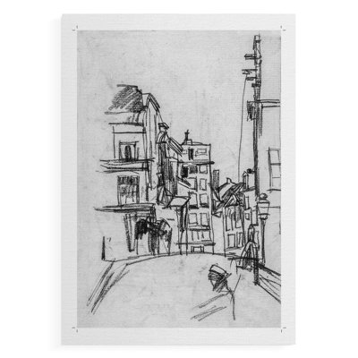 Motif floral rétro CCXLV - impression sur toile seulement - NON CADRE