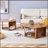 Hexagonal Coffee Table Set.Hexagonal MDF Coffee Table, Multi-Hole Design.-1985145033