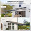 Outsunny Polyester Cover Retractable Patio Awning-110260955