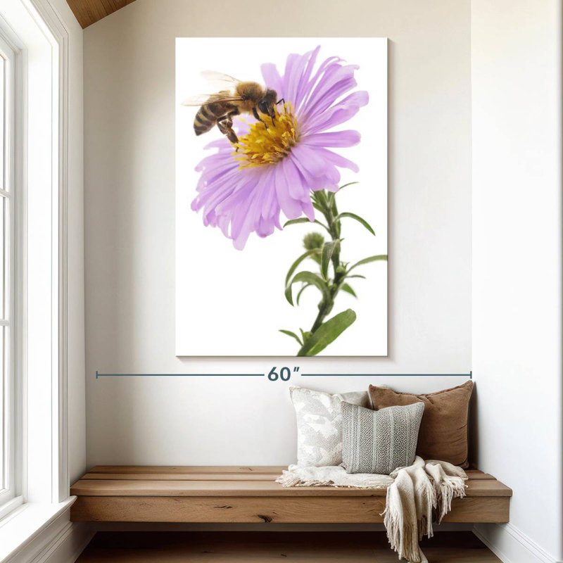 Brampt Bee On Flower, 51" H x 34" W