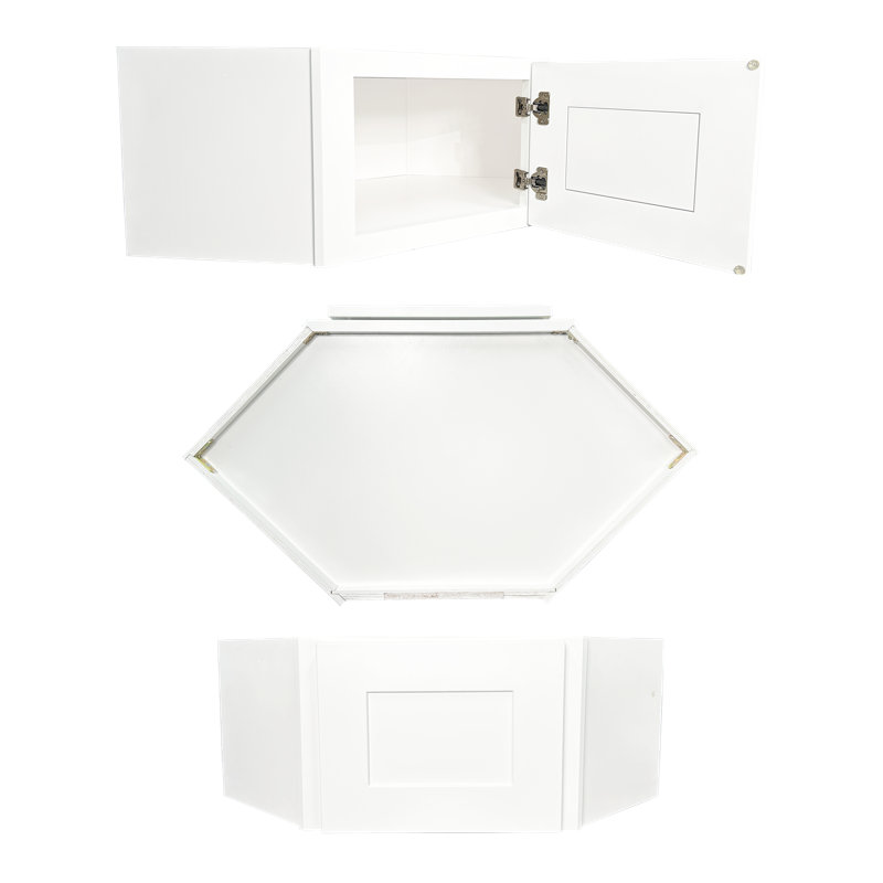 Rangement pour armoire d'angle en contreplaqué Shaker l 24 po x H 12 po Shaker, prêt à assembler