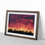Flaming Skies in Abstract - Picture Frame Graphic Art Print-55730836-55730832