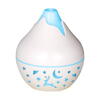 Night Light Wood Grain Humidifier   Color-Changing Aroma Diffuser   USB-Powered Mist Device   Silent Night Light Humidifier