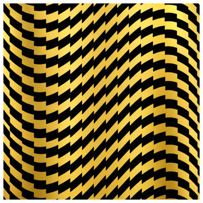 Tapisserie murale à chevrons dorés - Décoration murale à chevrons