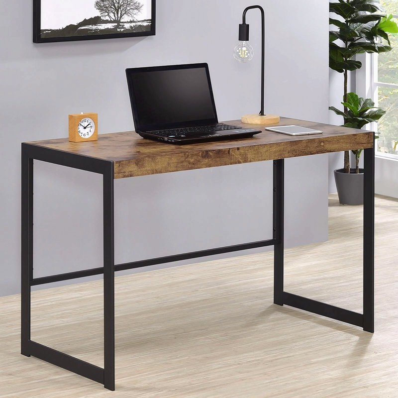Bureau d'écriture Antique Muscade et bronze industriel
