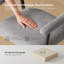 Upholstered Foam Padding Armchair in Grey-907124905