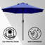 Parasol de marché inclinable 108 pi Jaenis-1068038065