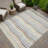 Machine Washable Indoor/Outdoor Micelotta ACN2333 Stripes Rug-481029105