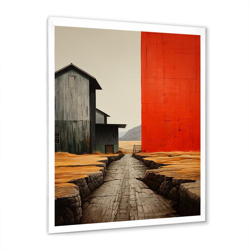 «Epione Landscape Granges», Cadre photo blanc, H 32 po x l 16 po x P 1 po