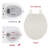Toilet Seat Round, Toilet Seat with Toddler Seat Built in, Potty Training Toilet Seat Round Fits Both Adult and Child, with Soft Close, Easy Install and Clean - Fits Most Round Toilets Biscuit-123121812