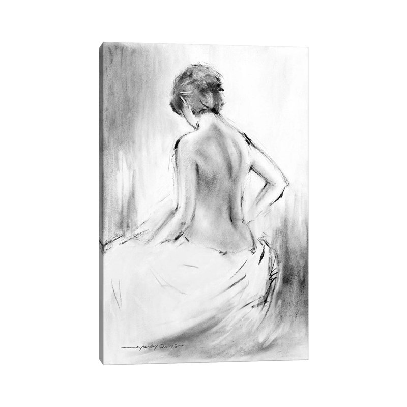 Soft Silhouette V by E.A. Orme - Wrapped Canvas Painting, 20.32 cm H x 30.48 cm W