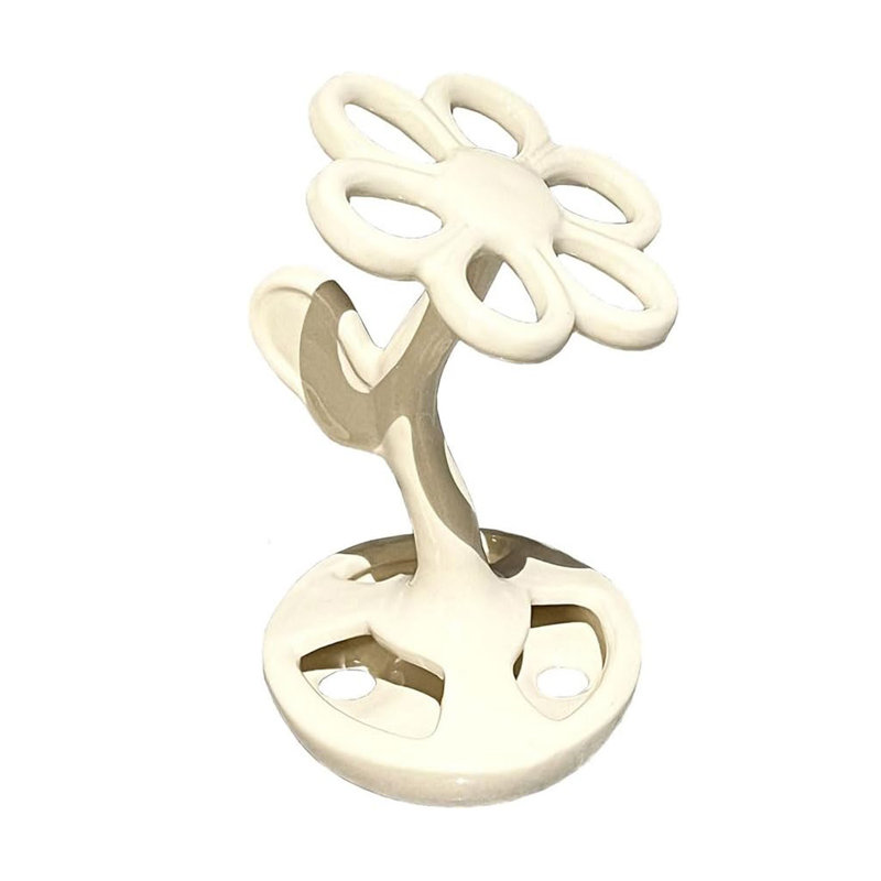 Étagère de rangement pour porte-brosse à dents à fleurs, C