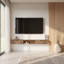 Slim Wall-Mounted TV Stand with 2 Storage Cabinets Fits TVs up to 70"-1792614428