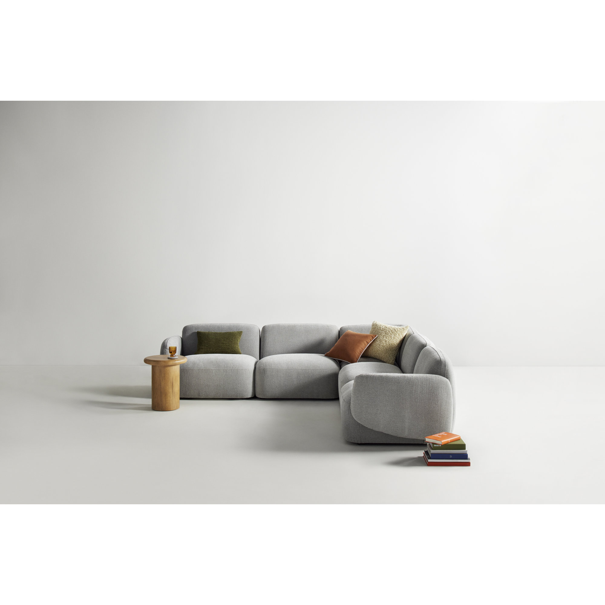 Anella Throw Square, Cream, 18"H x 18"W, Polyester/Polyfill