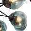 Lustre en verre spoutnik linéaire moderne à 12 lumières Ealf-114357295