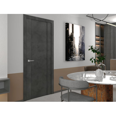 Avon 01 DIYFriendly Manufactured Wood Paneled Single Swing Door