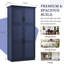 Armoire de cuisine autoportante avec portes, plateaux coulissants et tablettes réglables H 70,9 po Calanthe-1063760204