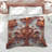 Ornate Orange Floral Comforter-132782464