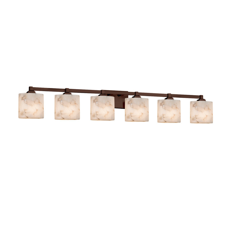 Éclairage pour meuble-lavabo 6 lumières Bouzoun, Bronze foncé