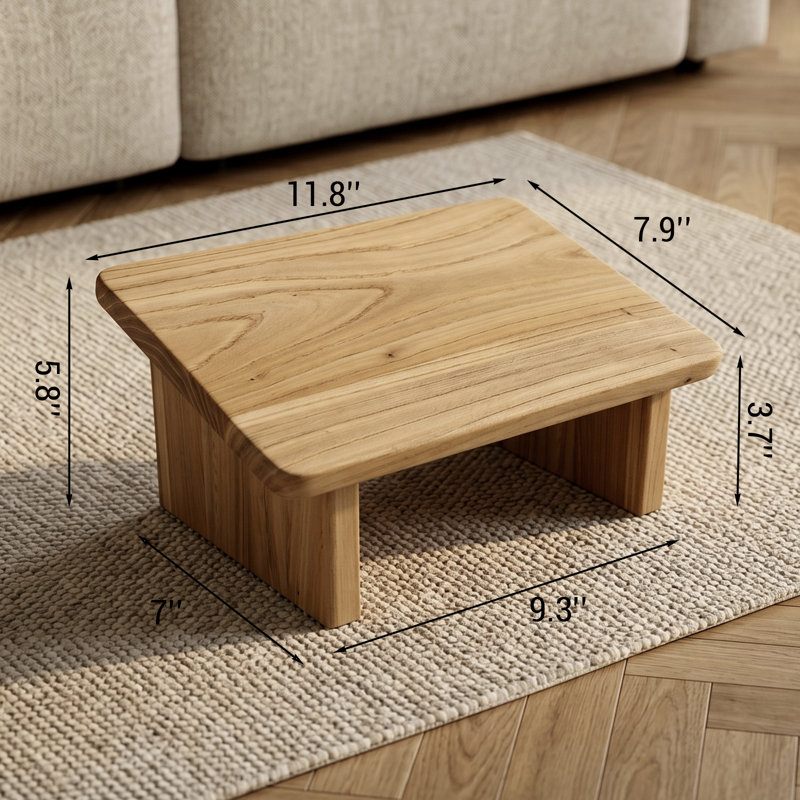 Repose-pieds ergonomique en bois massif