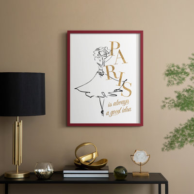 Paris Model II Framed Print - Solid Wood