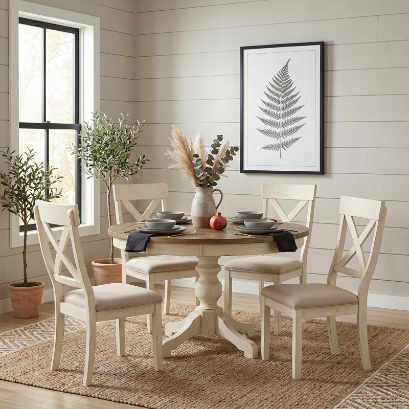 Ensemble repas pour 4 personnes Cierra, Blanc