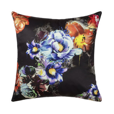 Housse de coussin carrée décorative 18 po x 18 po BRIGHT BOUQUET Linum Home Textiles®
