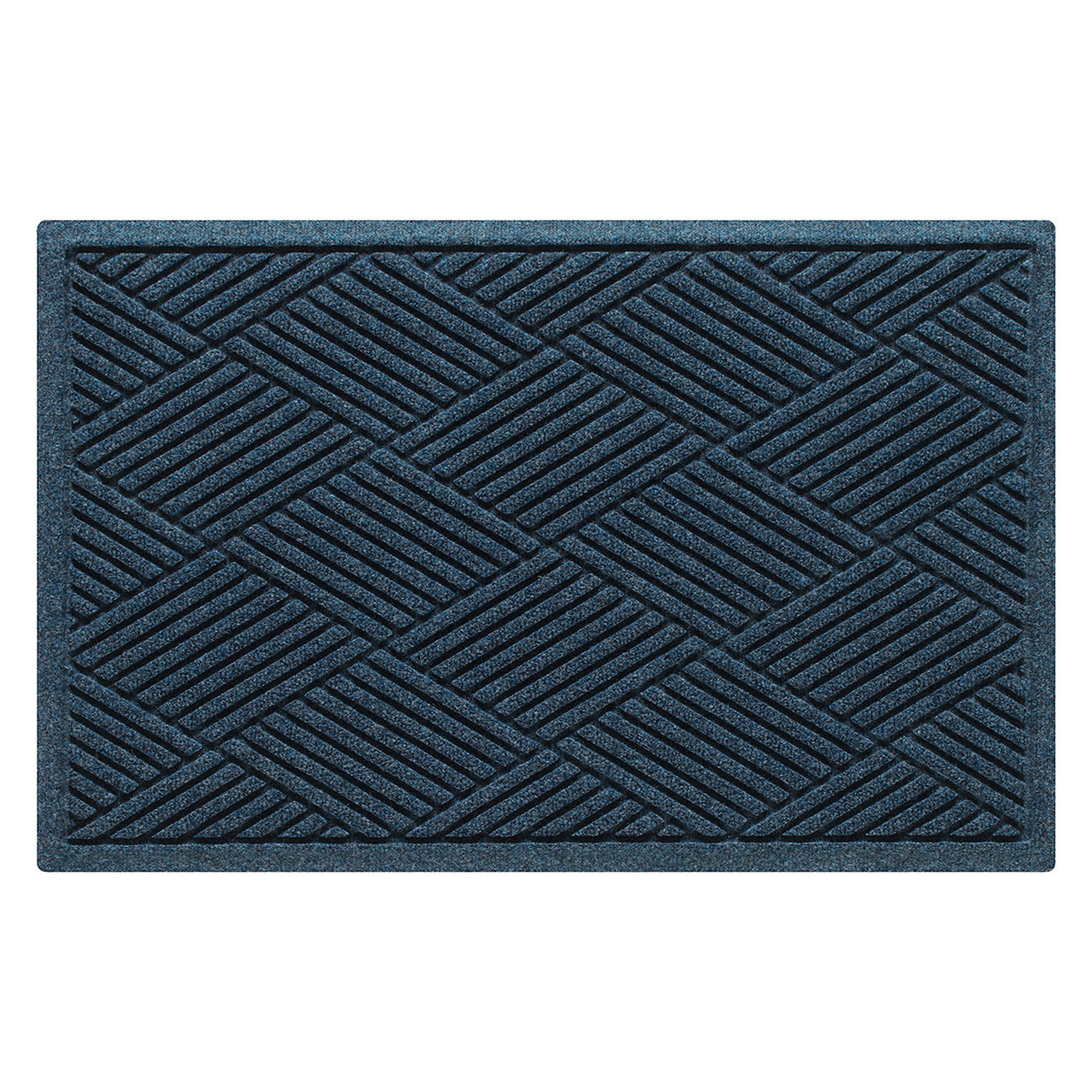 Waterhog Diamonds Indoor Outdoor Doormat, Navy, Rectangle 2' x 3'