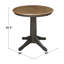 Ensemble de salle à manger en bois massif 3 pièces Donivan-574456167