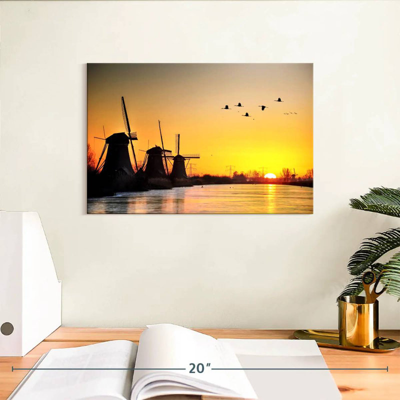 Alvord Sunrise Windmills, H 8 po x l 12 po