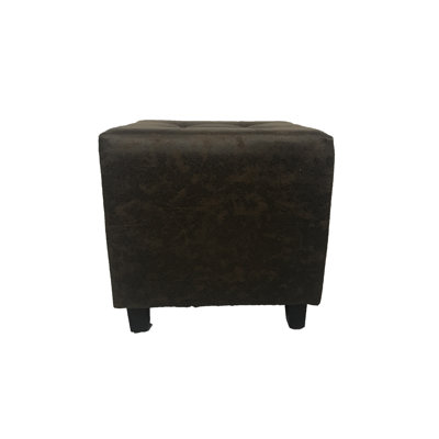 Tannenbaum Faux Leather Ottoman