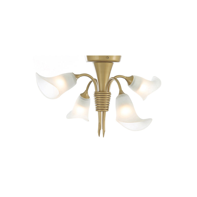 Falstaff Glass Semi Flush Mount