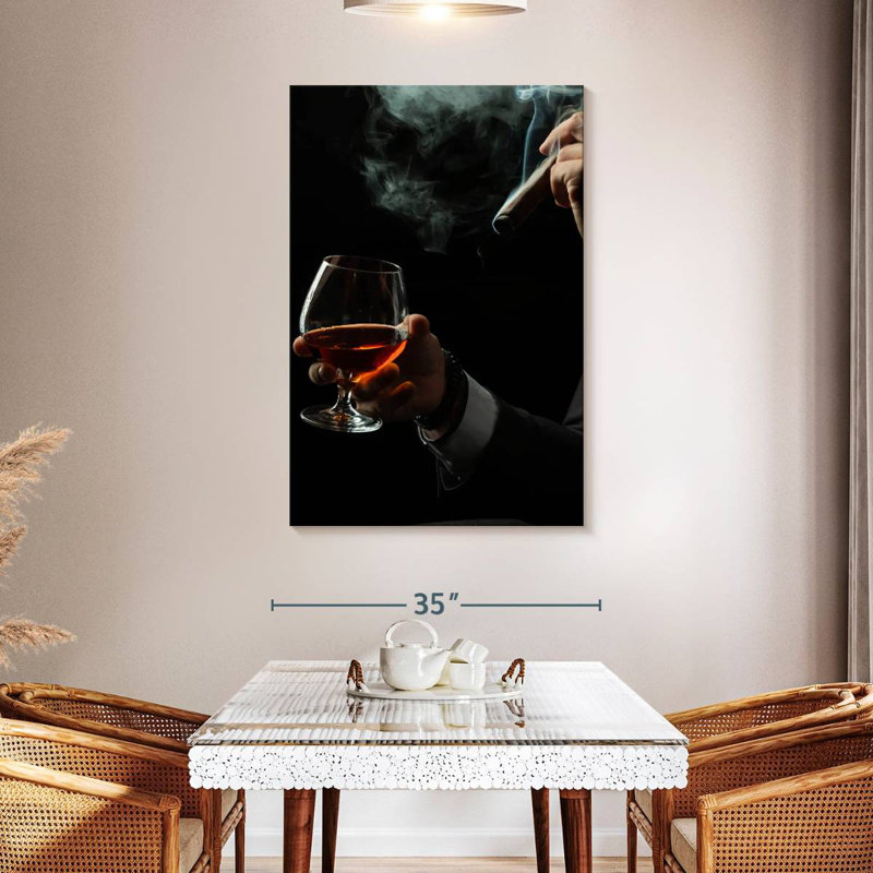 Yarlin Brandy And Cigar Duo, 48" H x 32" W