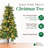 Home Heritage Pine 5' Artificial Half Christmas Tree Prelit 100 LED Lights