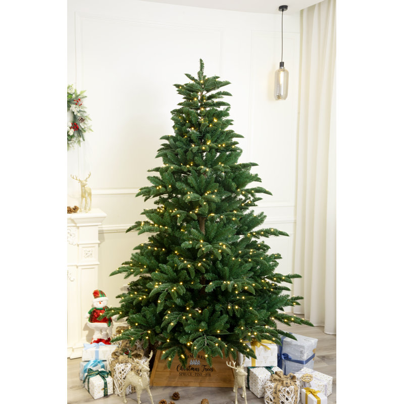 Sapin de Noël artificiel éclairé Fraser, 7'