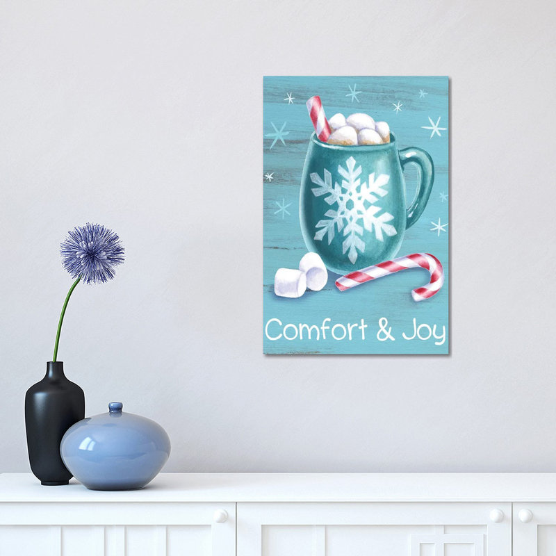 « Menthe poivrée », « comfort & Joy » par Kelsey Wilson, reproduction d’art, Pas de tapis, Toile tendue