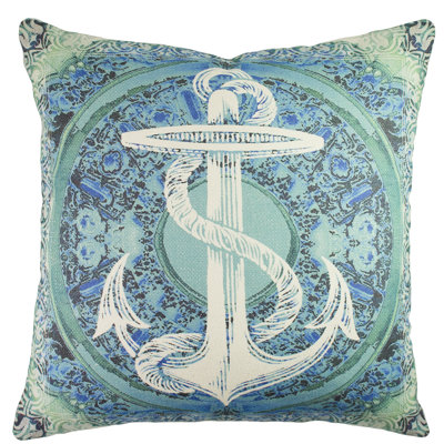 Anchor Baroque Cotton Throw Pillow