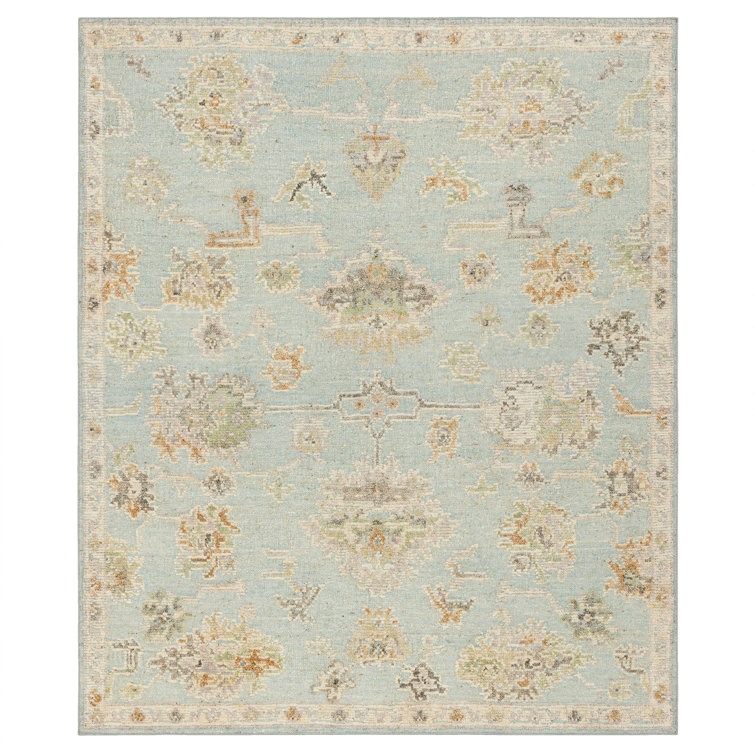 Coventry Hand Knotted Wool Ornamental Area Rug in Blue