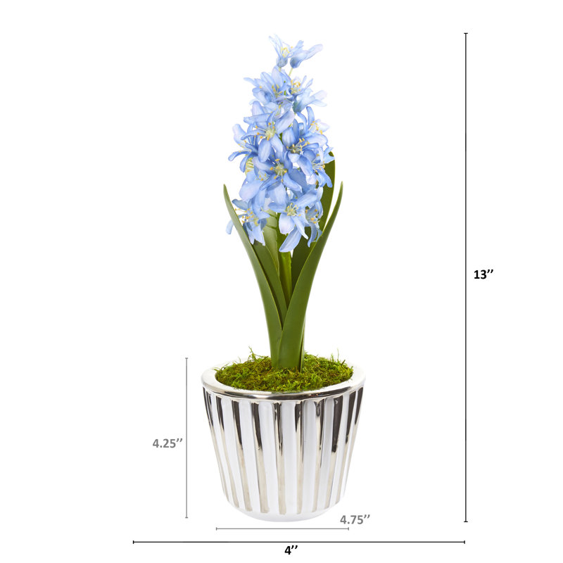 ensemble 2 pièces de Jacinthe artificielle en pot