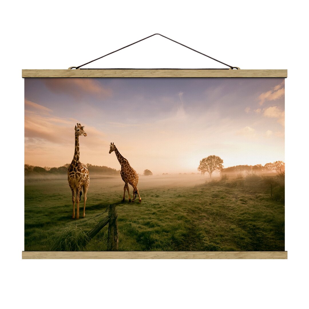 Fotodruck Surreal Giraffes