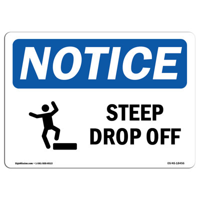 Steep Drop off Sign