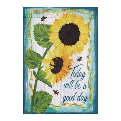 Drapeau de jardin chien avec bandana patriotique en polyester 18 po x 13 po