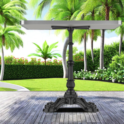 Tables de patio robustes en marbre fritté de 31,5 po pour la maison